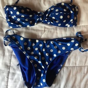 Blue Polka Dot Bikini